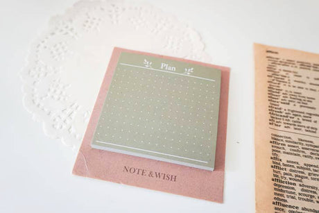 Note & Wish Leafy Plans Memo Pad