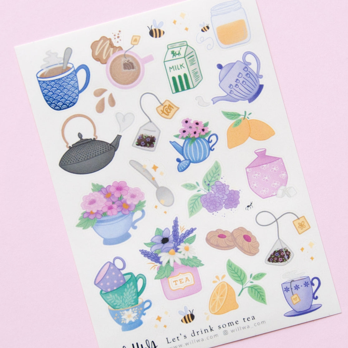 Let's Drink Some Tea Sticker Sheet