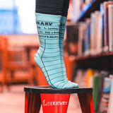 Library Card Socks