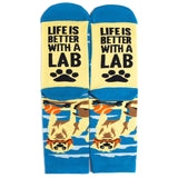 Life Is Better with A Lab (Labrador Retriever) Socks