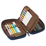 Lihit Lab Book Style Pen Case - Standard - Brown