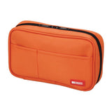 Lihit Lab Book Style Pen Case - Standard - Orange