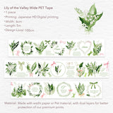 Lily of the Valley Wide Washi / PET Tape