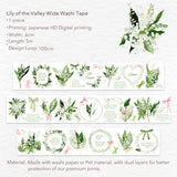 Lily of the Valley Wide Washi / PET Tape