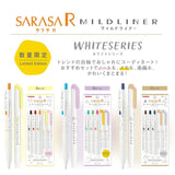 Sarasa & Mildliner White Series Pen Set A - Limited Edition