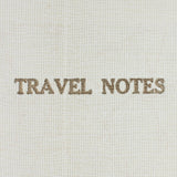 Linen Map Travel Notes with Yellow Binding