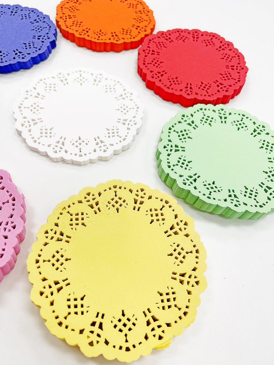 Doily Iced Mint 4.5" Doilies 100ct