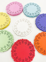 Doily Iced Mint 4.5" Doilies 100ct