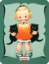 Little Girl Holding Black Kittens - Fan Favorite Notebook