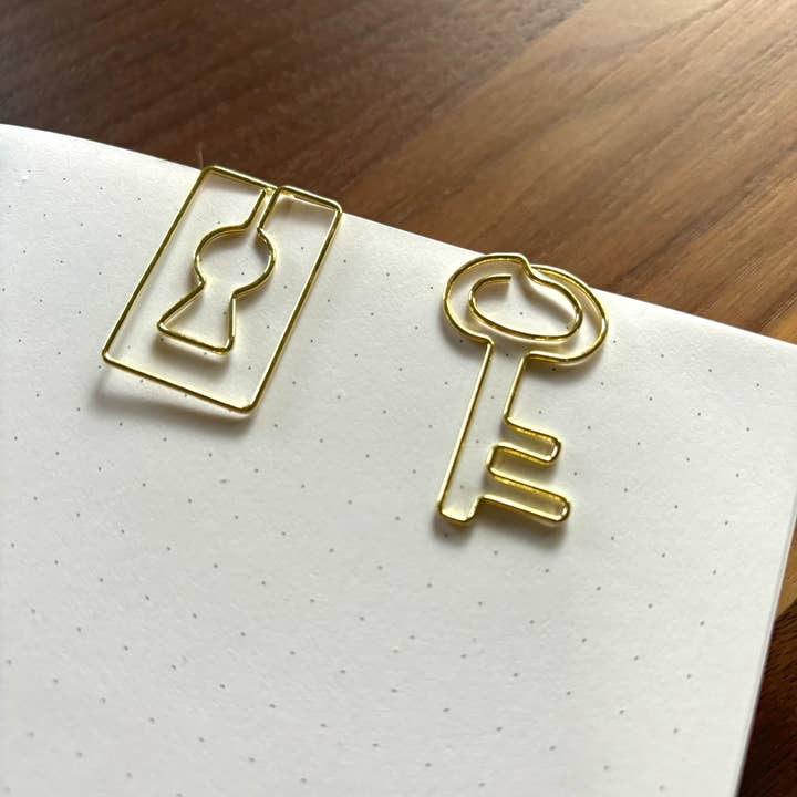 Lock & Key Paper Clip Set