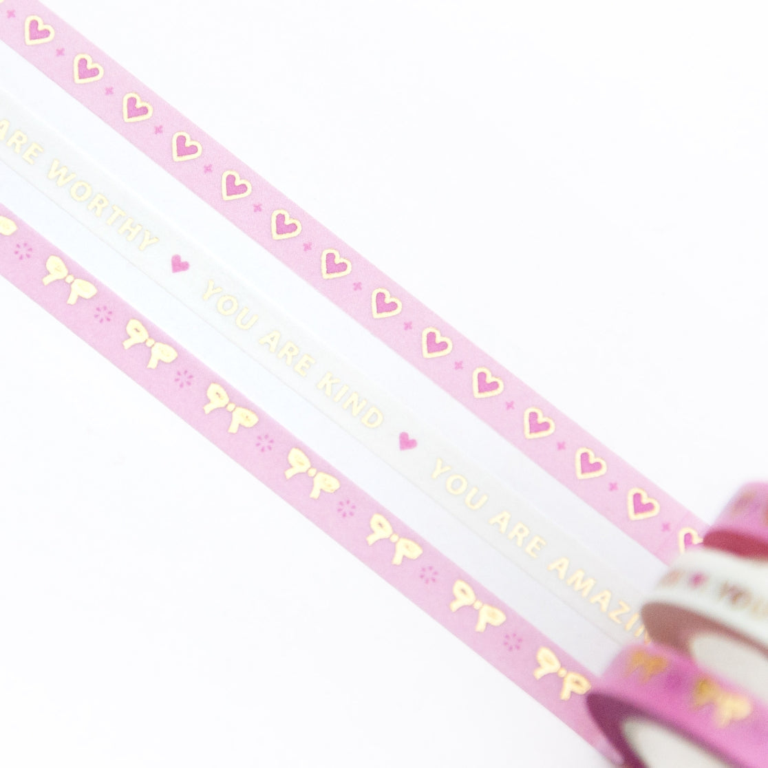 Love & Bows Slim Washi Tape Set