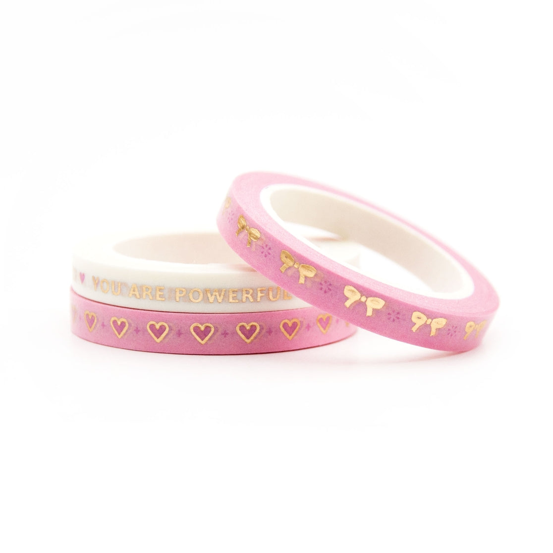 Love & Bows Slim Washi Tape Set