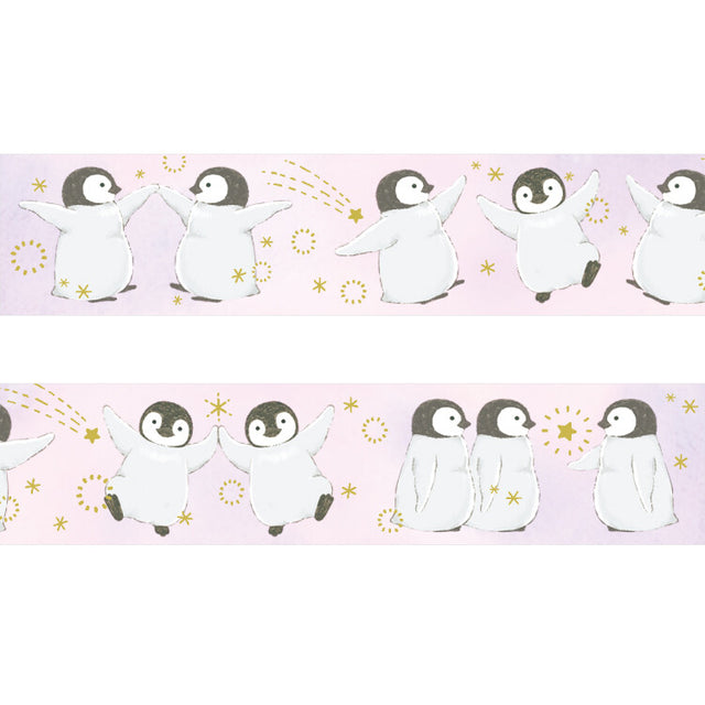 Papier Platz x MILINA Love Penguin Washi Tape