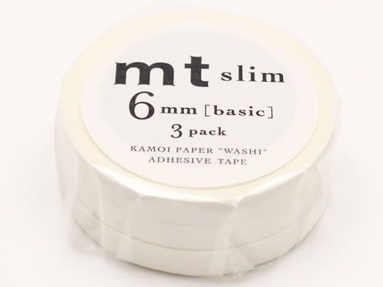 MT Slim Matte White Washi Tapes