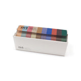 MT Solids Slim Washi Tape - 10 Color Set (Dusty Colors)