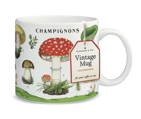 Cavallini & Co. Mushrooms Vintage Mug