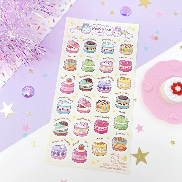 Macaron Shop Sticker Sheet