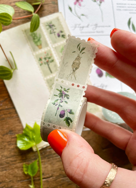 Magical Botanical Herbology Stamp Washi Tape