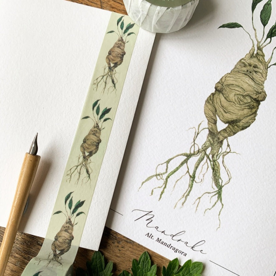 Magical Mandrake Herbology Washi Tape