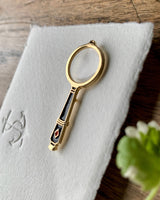 Magnifying Glass Enamel Pin