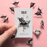 Pin de esmalte de manta raya