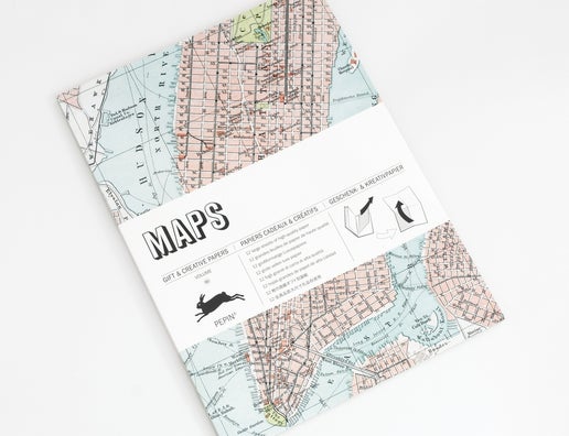 Libro de papel para regalo y creatividad de Maps Vol. 60