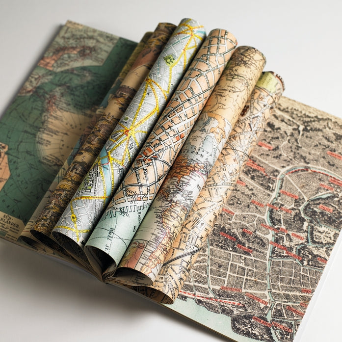 Libro de papel para regalo y creatividad de Maps Vol. 60