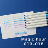 Kobaru Maru Liner Dot Markers Magic Hour Set of 6