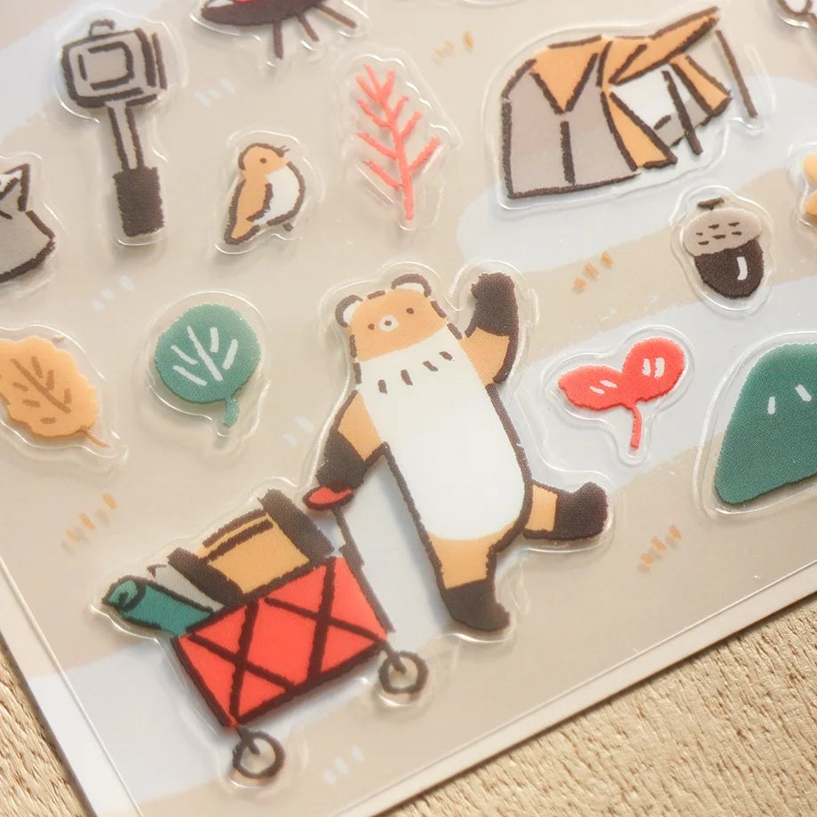 Masao Takahata Camping Fun Sticker