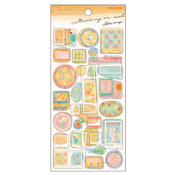 Masking On Seal Retro Orange (2 sheets)