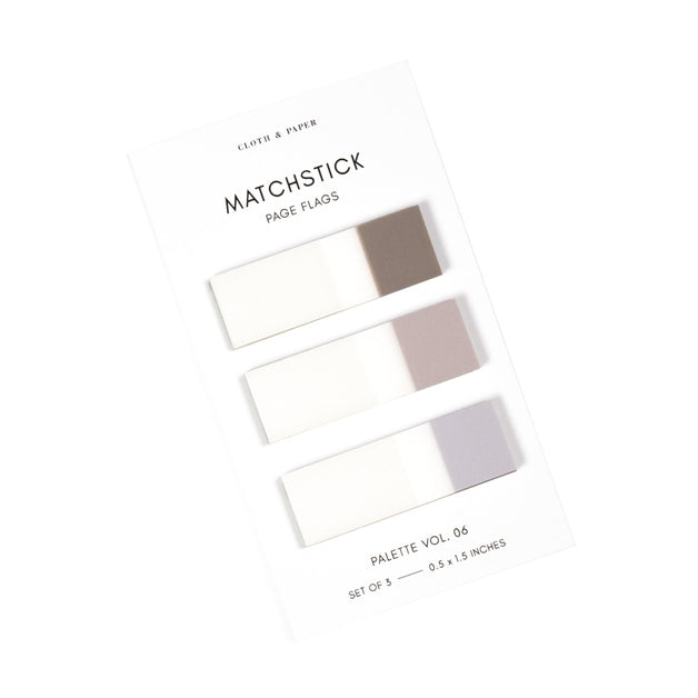 Matchstick Page Flag Set Quartz/Beignet/Champagne Vol 6