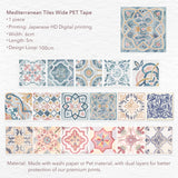 Mediterranean Tiles Wide Washi / PET Tape