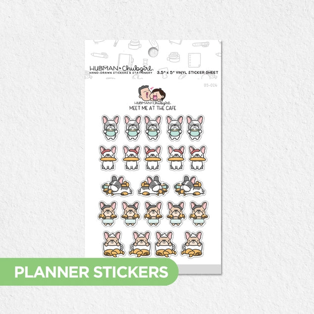 Meet Me At the Cafe Planner Stickers