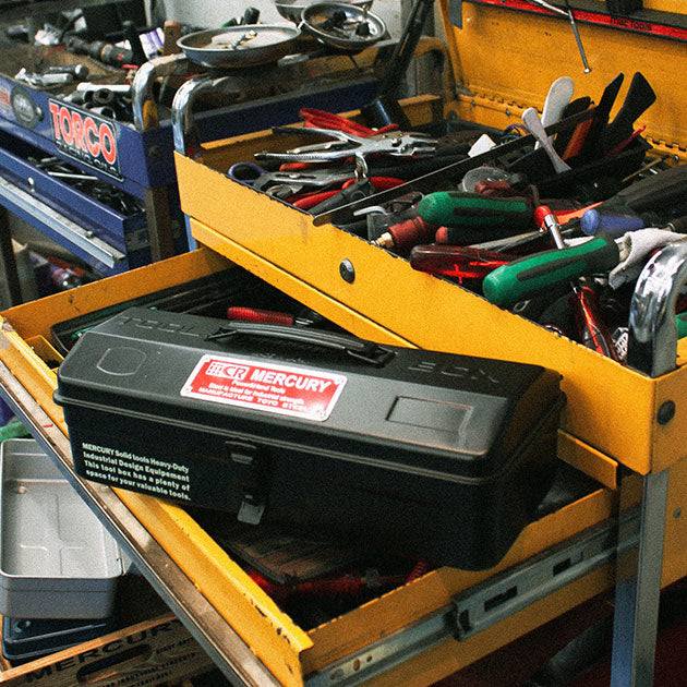 MCR Mercury Tool Box Matte Black - Manufactured by Toyo Steel