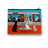 Metro Animal Train Washington Dc Amenity / Cosmetic Bag