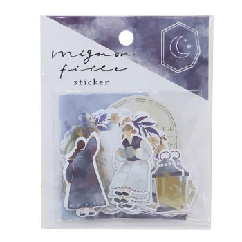 Mignon Feuille Sticker Flakes - Moon