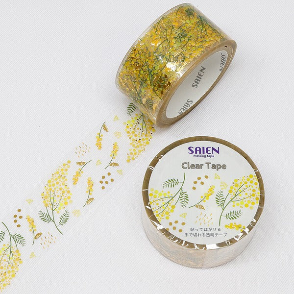 Mimosa Flower PET Clear Tape