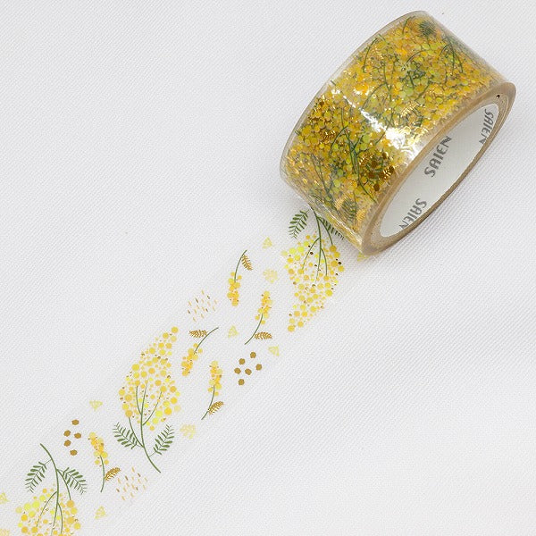 Mimosa Flower PET Clear Tape