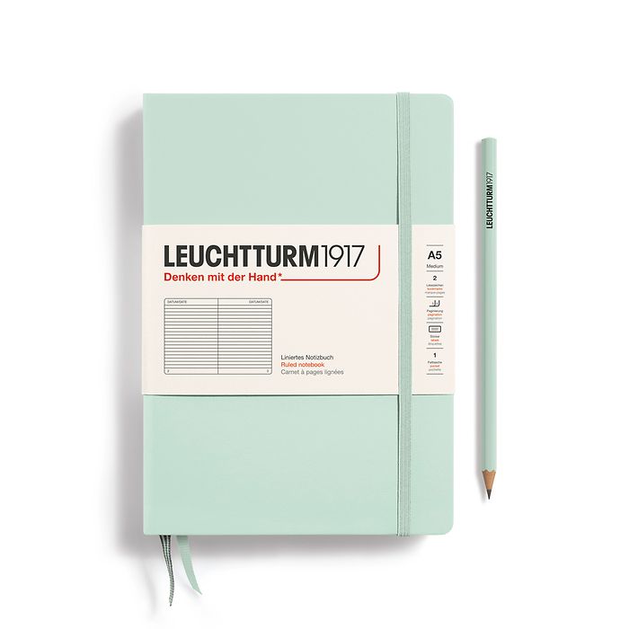 Mint Green Medium Hardcover Notebook