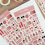 Miss Rabbit Makeup Sticker Sheet