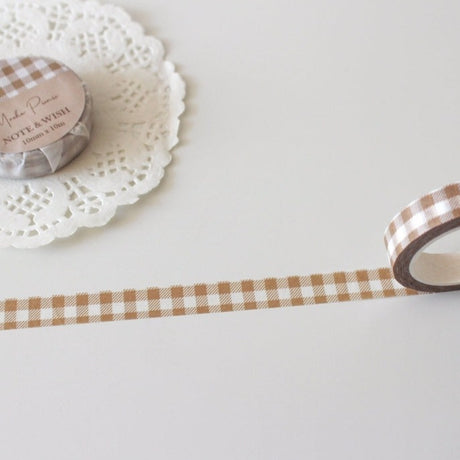 Mocha Picnic Brown Washi Tape