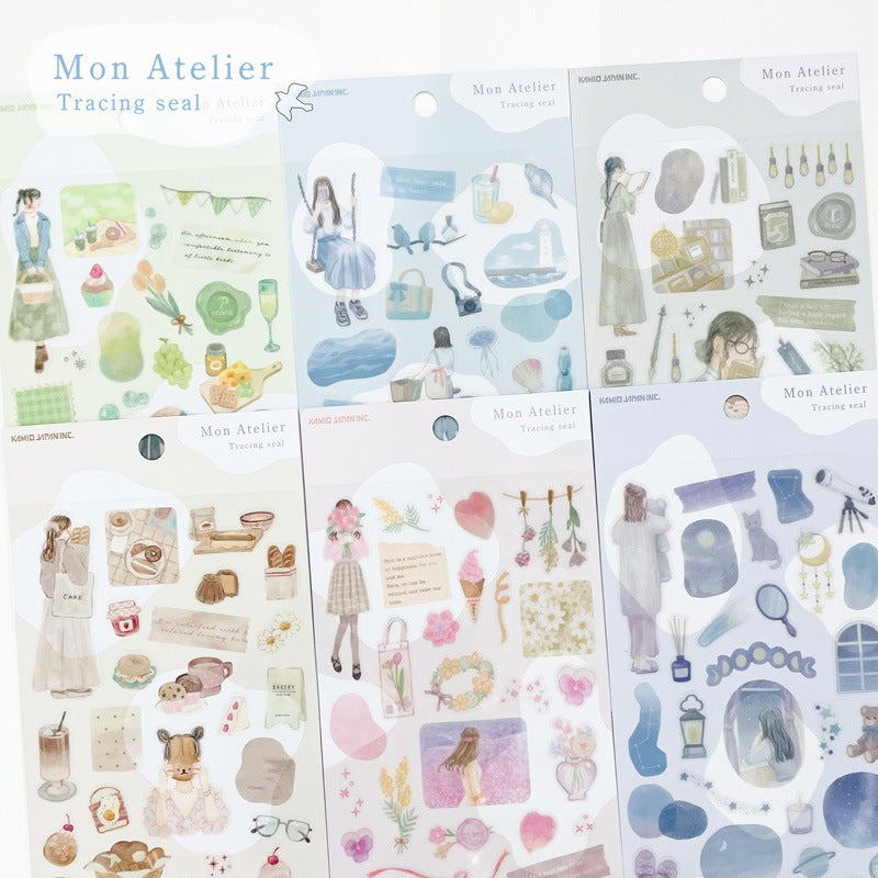 Flower Garden Tracing Sticker Mon Atelier