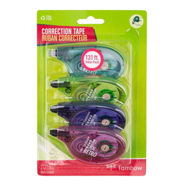 MONO Correction Tape Retro 4-Pack