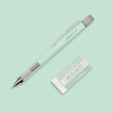 Mono Graph Mechanical Pencil + Eraser Set Mint Green