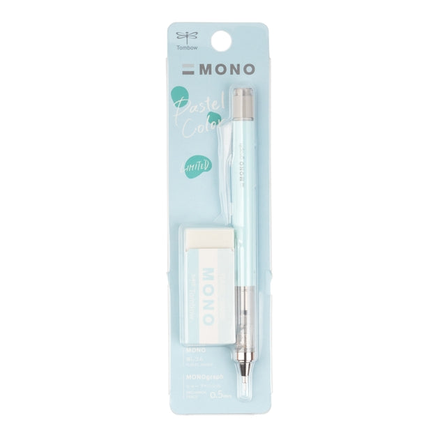 Mono Graph Mechanical Pencil + Eraser Set Pink