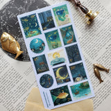 Moonlit Stamps Sticker Sheet