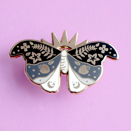 Moth Enamel Pin