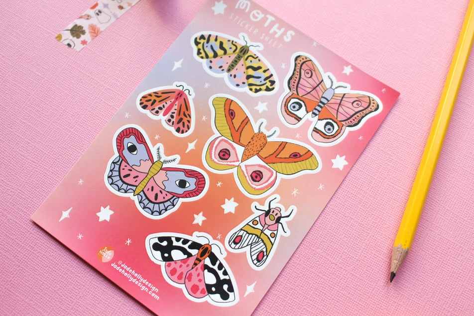 Moth Sticker Sheet