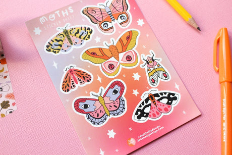 Moth Sticker Sheet