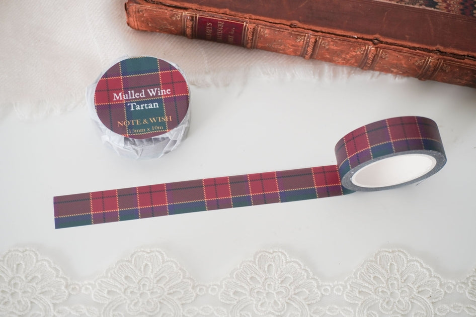 Mulled Wine Tartan Washi Tape